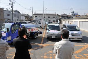 被災地に向けて給水車を派遣～東大阪市上下水道局