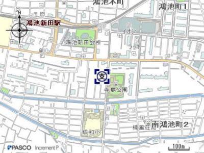 中鴻池行政サービスセンター付近の地図