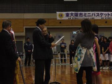 東大阪市ミニバスケットボール協会　卒業記念大会の写真
