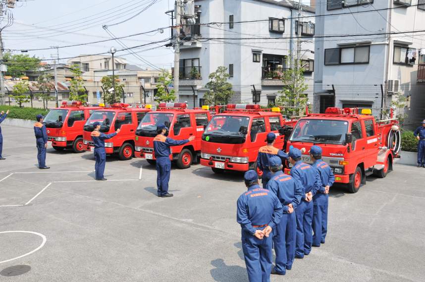 復興支援の一助に　消防団車両5台を陸前高田市へ寄贈の写真