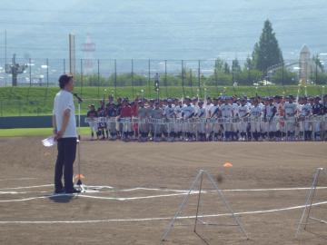 東大阪市長旗争奪少年硬式野球大会開会式の写真