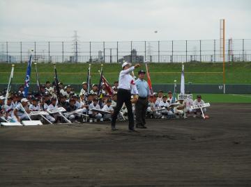 第23回日本少年野球東大阪市長旗争奪野球大会(小学生)開会式の写真