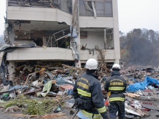 東日本大震災の現場