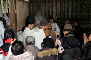 粥で占う今年の農作物の出来 