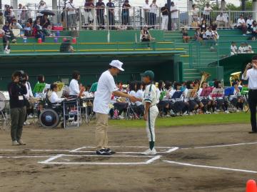 日本少年野球東大阪市長旗争奪野球大会小学生大会開会式の写真