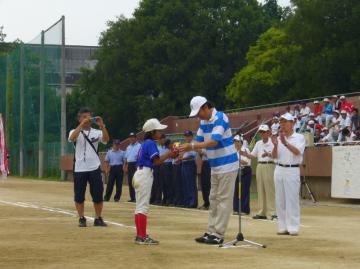 子ども会ソフトボール大会開会式の写真