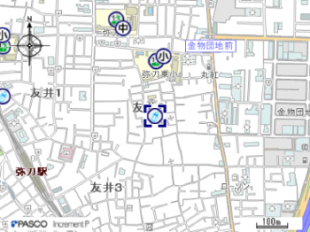 友井保育所の地図はこちらをクリック