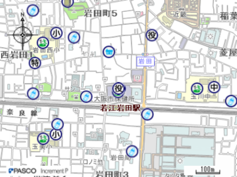 若江岩田駅前市民プラザの地図はこちらをクリック