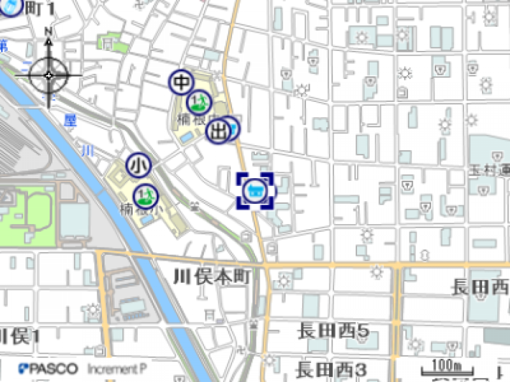 楠根市民プラザの地図はこちらをクリック