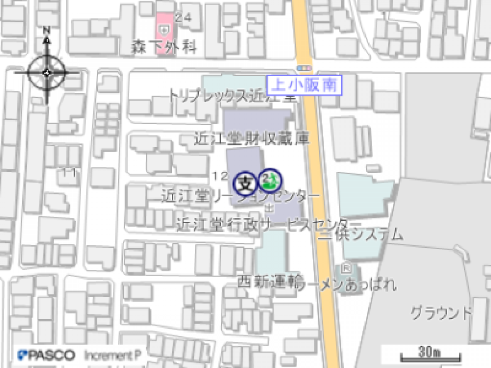 近江堂の地図