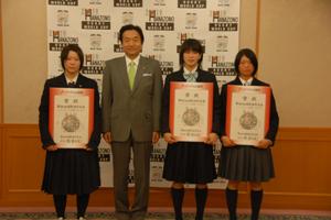 山口国体ソフトボール競技で日本一!~市内在住の高校生が喜びを報告