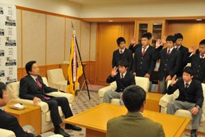 大阪朝鮮高級学校ラグビー部が表敬訪問