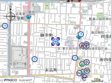 縄手公民分館の地図はこちらをクリック