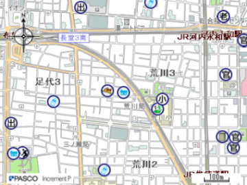 荒川公民分館の地図はこちらをクリック