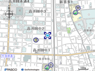 高井田東公民分館の地図はこちらをクリック