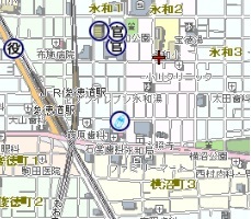 菱屋西公民分館(永和分室)の地図はこちらをクリック
