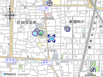 太平寺公民分館の地図はこちらをクリック