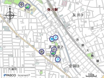 長瀬東公民分館の地図はこちらをクリック