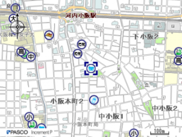 小阪公民分館の地図はこちらをクリック