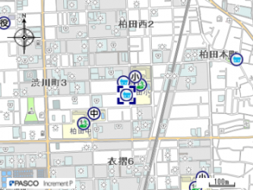 柏田公民分館の地図はこちらをクリック