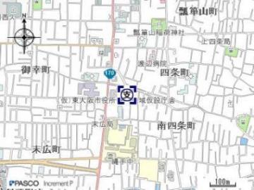四条行政サービスセンター付近の地図