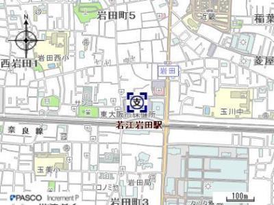 若江岩田駅前行政サービスセンターの地図はこちらをクリック