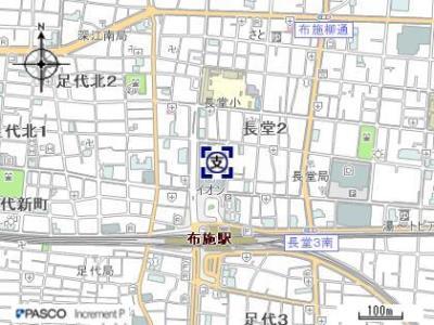 布施駅前行政サービスセンターの地図はこちらをクリック