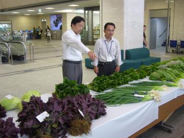 農産物品評会の写真