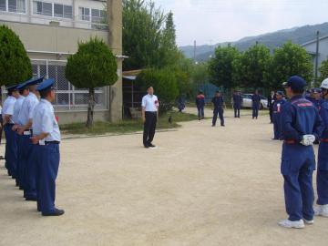 消防協会中河内地区支部　消防総合訓練の写真