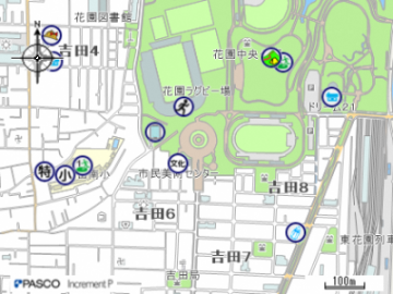 市民美術センターの地図