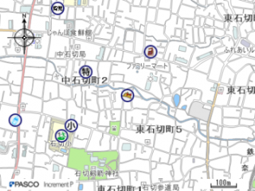 東大阪市立石切幼稚園付近の地図
