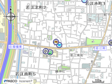東大阪市立若江幼稚園付近の地図