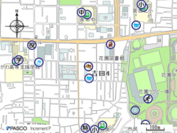 東大阪市立英田幼稚園付近の地図