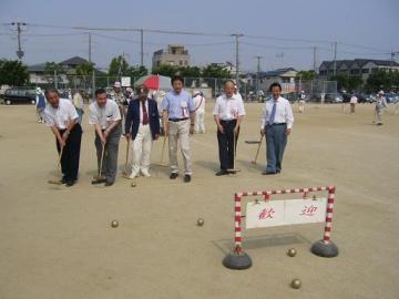 市民コミュニティゲートボール大会の写真