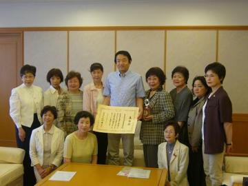 東大阪市食生活改善推進協議会　平成21年度食育推進ボランティア表彰受賞報告