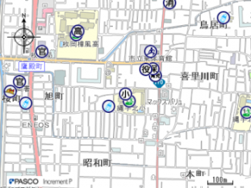 縄手北小学校の地図はこちらをクリック