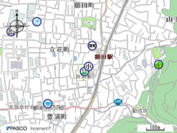 枚岡東小学校の地図はこちらをクリック