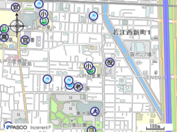 八戸の里東小学校の地図はこちらをクリック