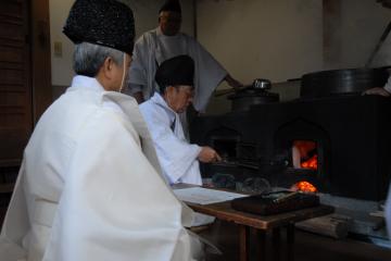 粥で占う今年の農作物の出来と天候の写真