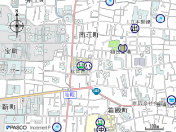 枚岡西小学校の地図はこちらをクリック