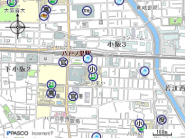 八戸の里小学校の地図はこちらをクリック