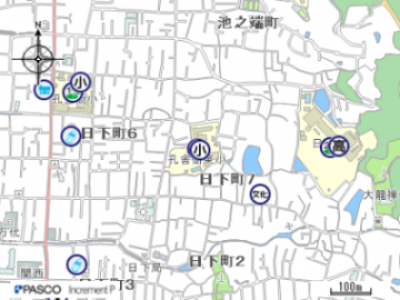 孔舎衙東小学校の地図はこちらをクリック