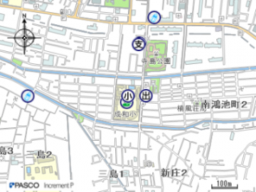 成和小学校の地図はこちらをクリック