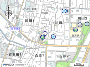 北宮小学校の地図はこちらをクリック