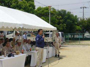 (社)大阪府トラック協会東大阪市部緊急輸送訓練の写真