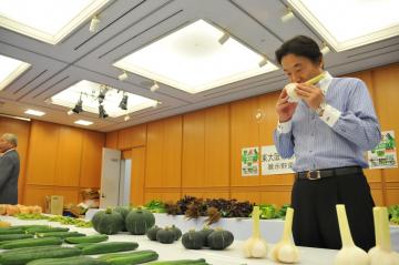 農産物品評会の写真