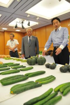 農産物品評会の写真