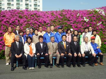 第9回上小阪配水場つつじの一般開放開会式の写真