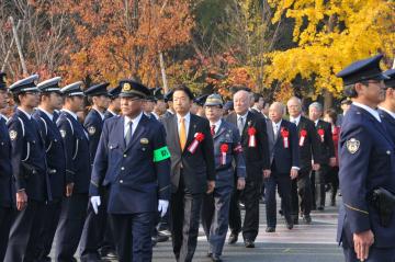 布施警察歳末特別警戒隊出陣式の写真