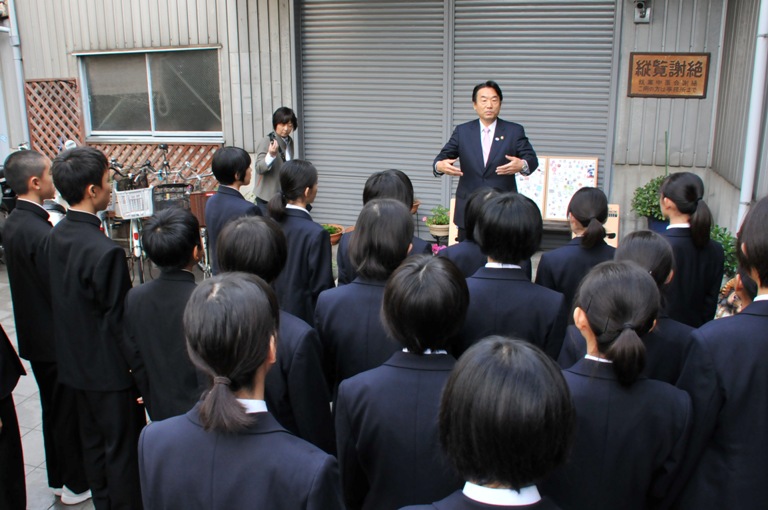 野田市長による挨拶の写真